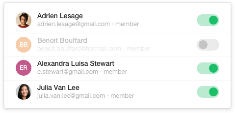 Deactivating users