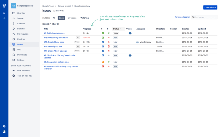 BitBucket Time Tracking Integration by Everhour