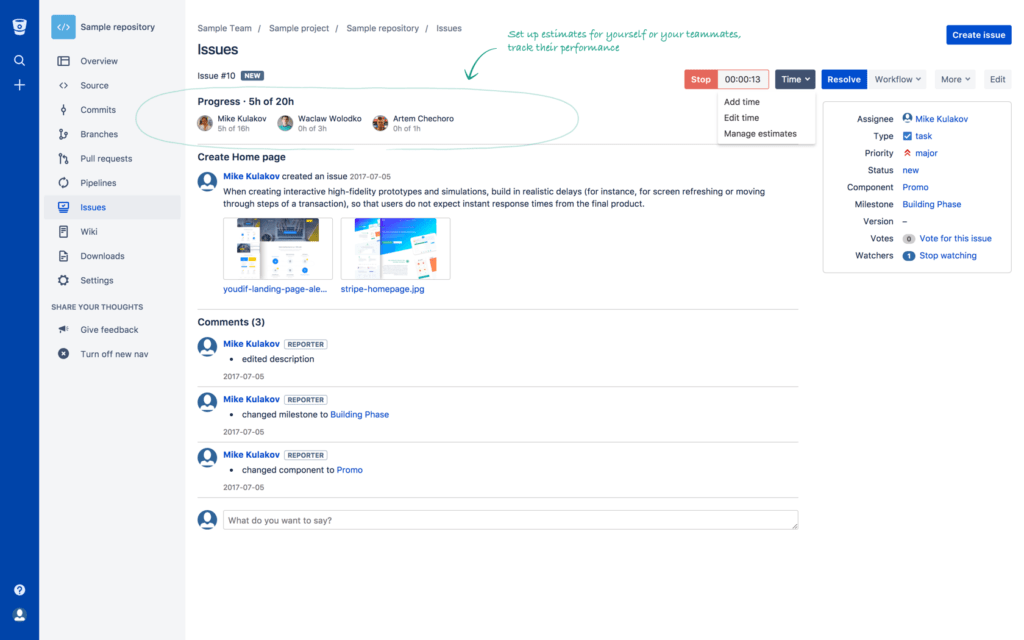 bitbucket time tracking integration bitbucket time tracking integration
