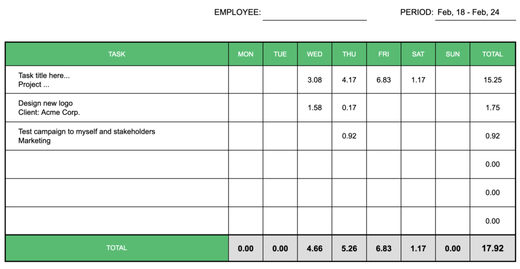 openoffice templates add daily working hours