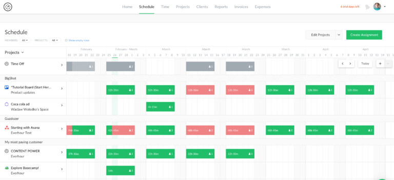 Schedule Page Gets Some Polished Improvements — Everhour Blog