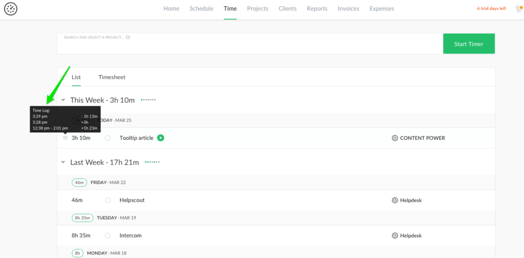 see your activity faster with brand new time tooltips