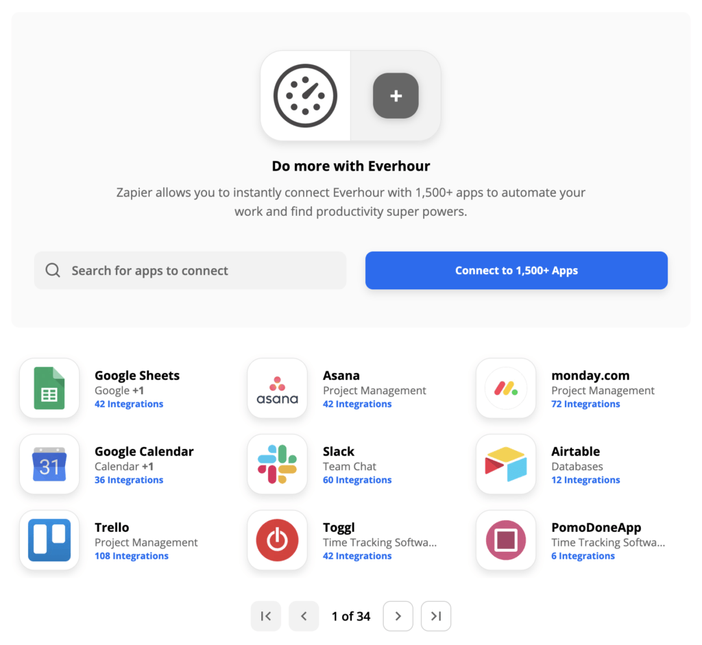 everhour integrates with zapier: use it to automate your workflows