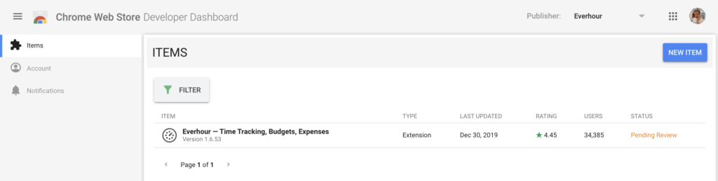 recent chrome extension issues due to delayed review by google