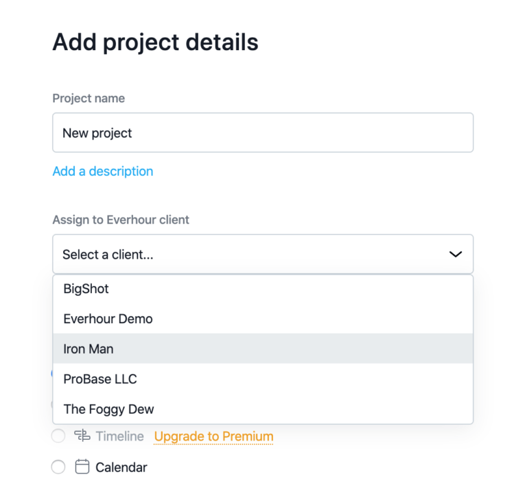 Assign Projects to Everhour Clients in Asana – Time Tracking & Project ...