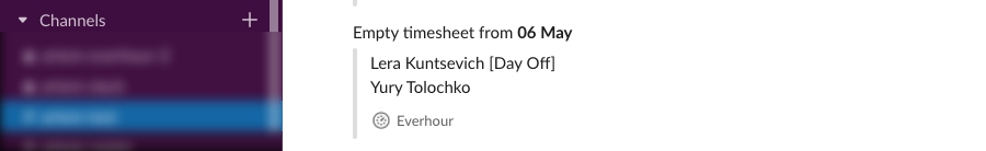 slack + everhour: version 2 slack + everhour: version 2