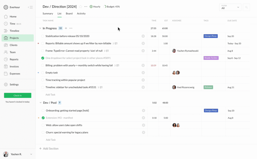 Internal Projects: New Task Details and Comments – Time Tracking ...