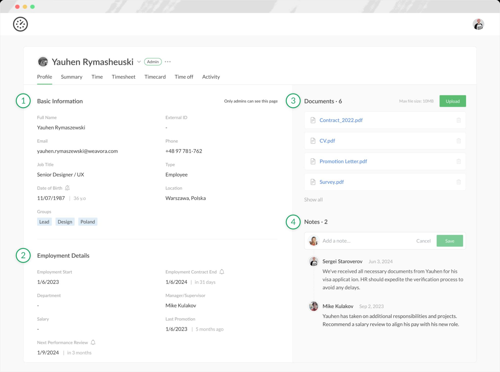 Introducing New "Profile" Tab on the Member's Page – Time Tracking ...