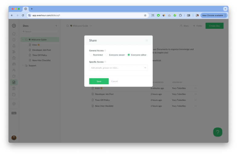 Introducing Documents: Simple Yet Powerful Knowledge Hub – Time ...