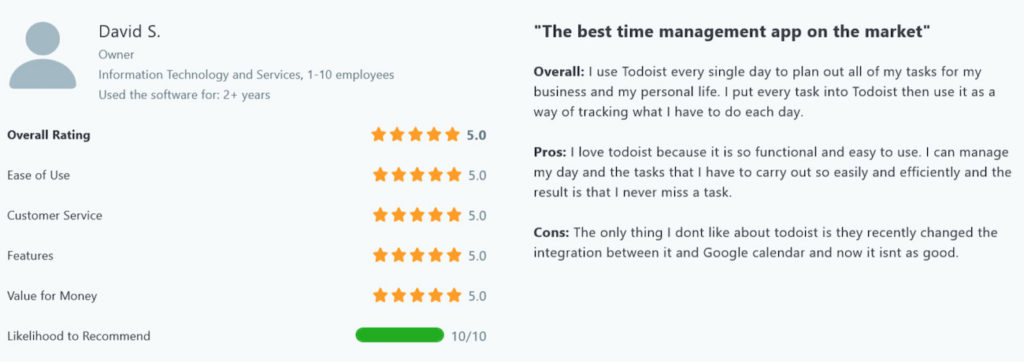 Todoist and Notion comparison on task interface and productivity features