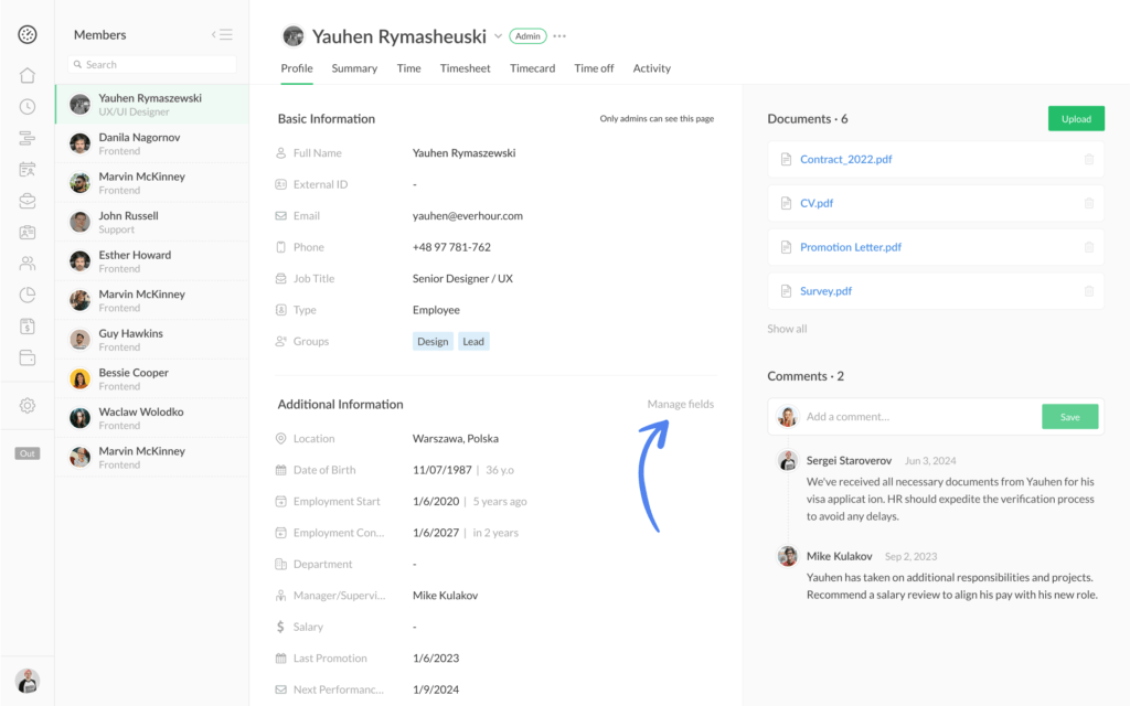 new member profile & extension updates