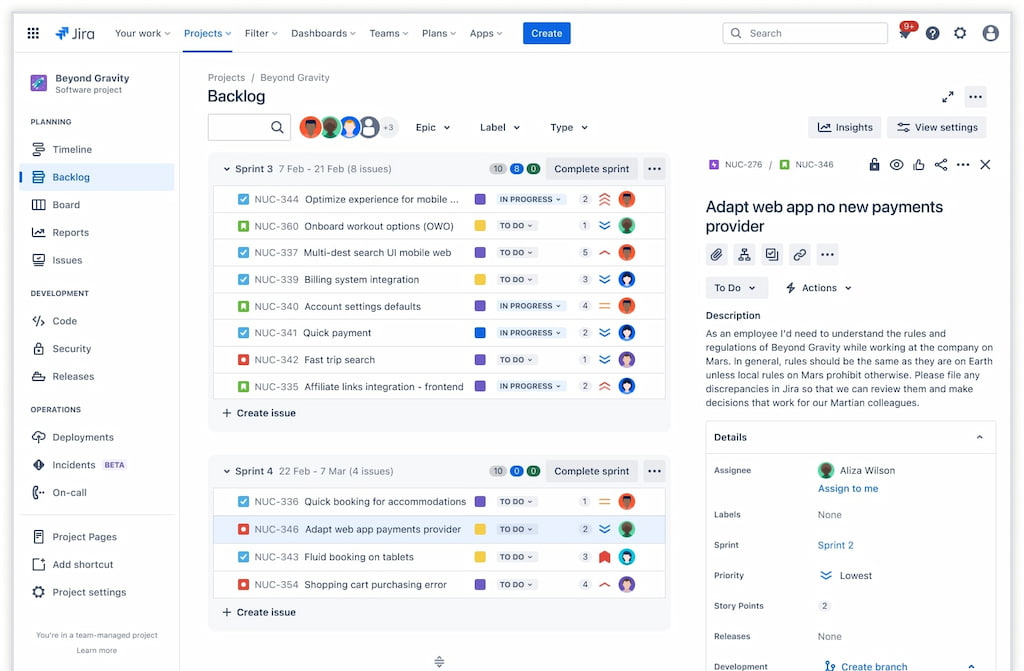 how to create a sprint in jira and optimize time tracking